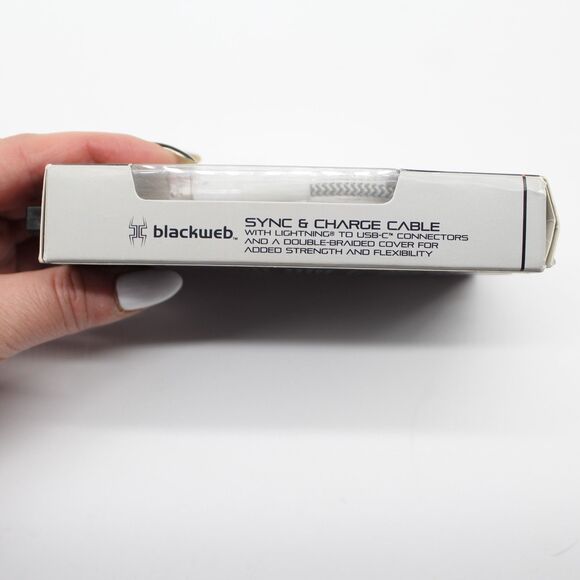 Blackweb Sync and Charge Cable Original PD USB-C connectors Braided Cover 3ft - Picture 3 of 5